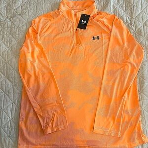 Men’s Under Armour Orange Quarter Zip - XXL - NEW WITH TAGS